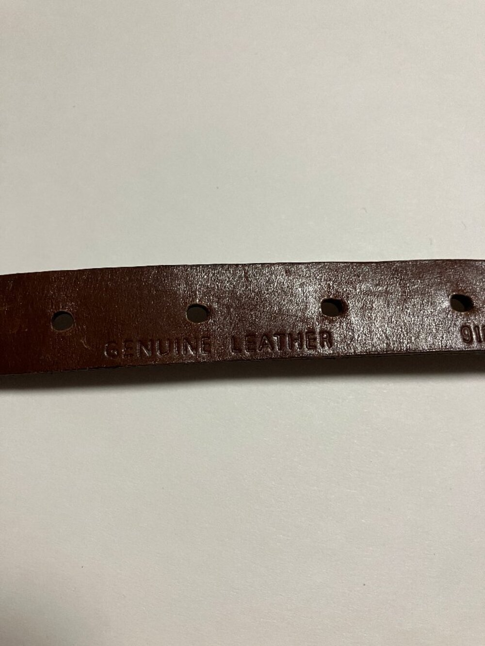 Lauren Ralph Lauren Brown Braided Leather Skinny Belt Brass Buckle Size Medium - Picture 5 of 7